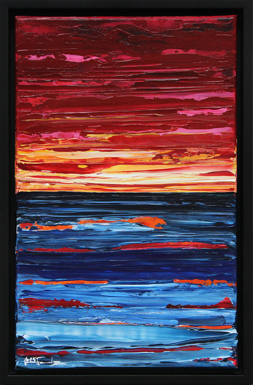 Pink Evening Sun I Andreas Garbe Original painting for sale