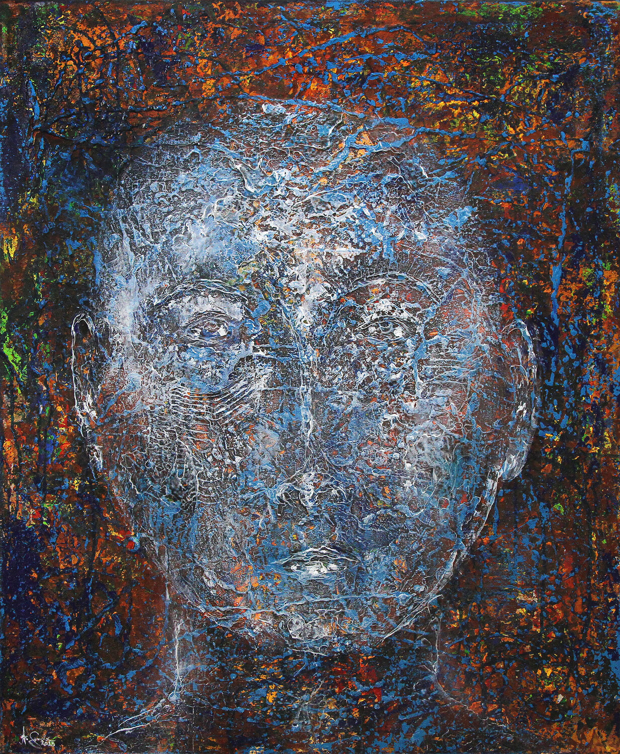 Welcome to the future: Transzendenz Andreas Garbe Original painting for sale