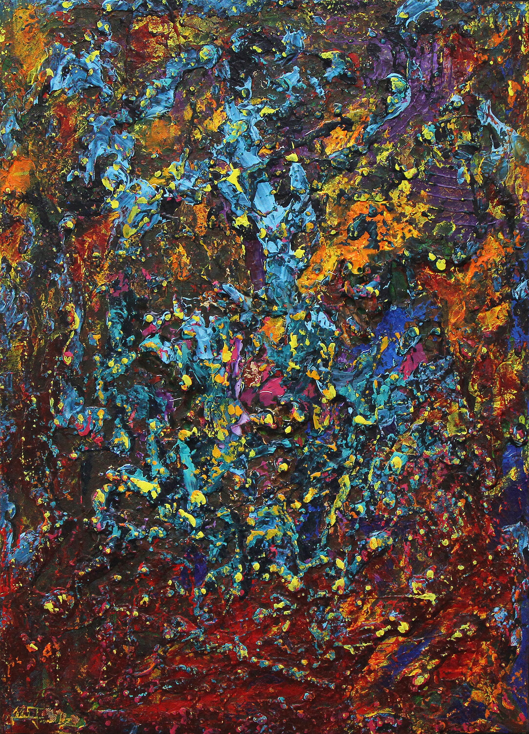 Space Exploration IV Andreas Garbe Original painting for sale