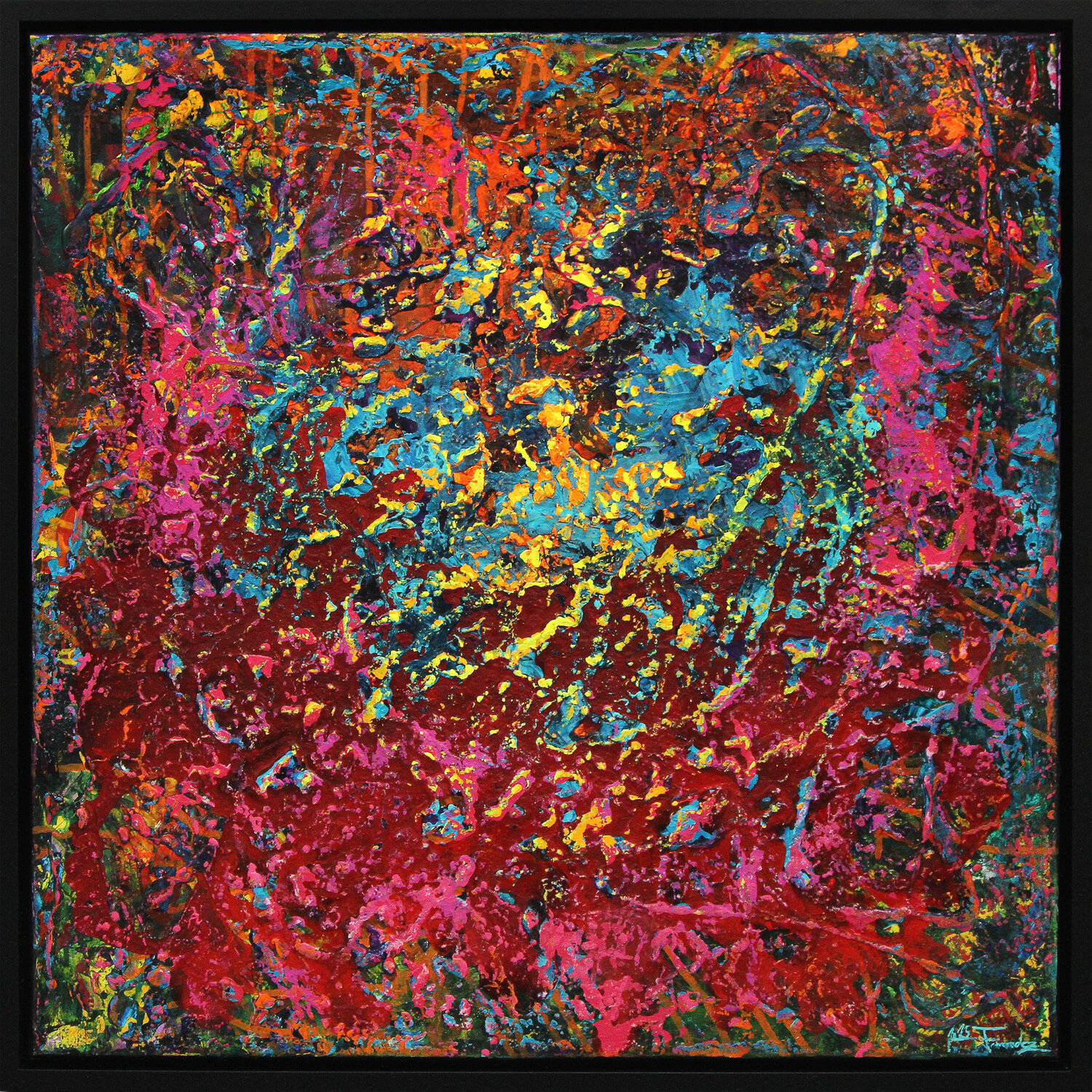 Space Exploration III Andreas Garbe Original painting for sale