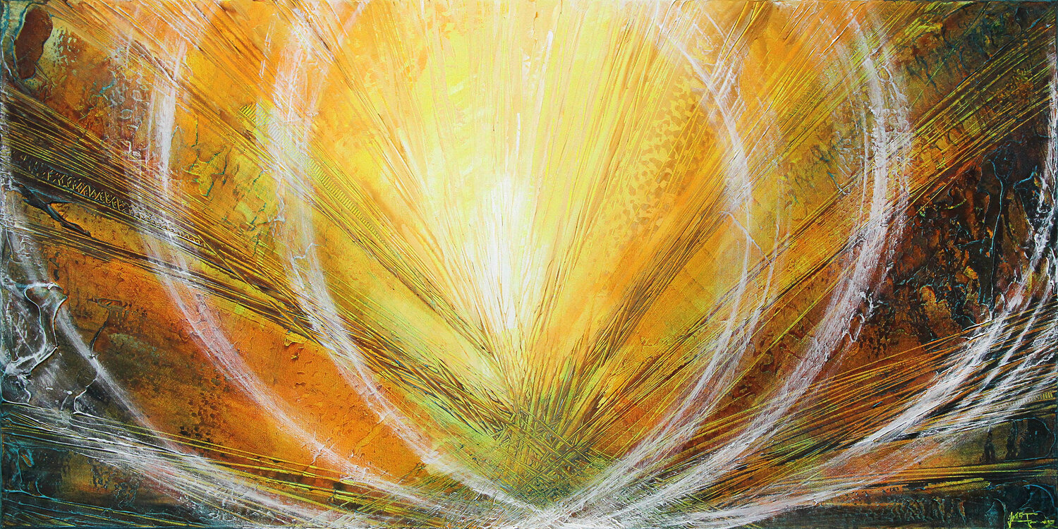 Lichtkonfusion XIV Andreas Garbe Original painting for sale