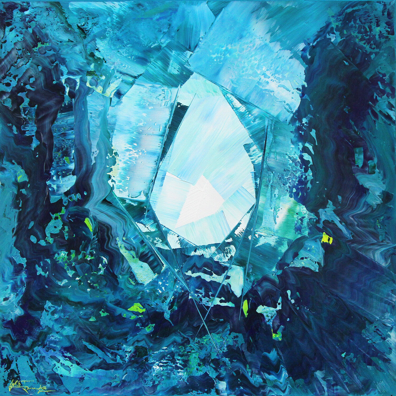 Eisschlucht: Manifestation III Andreas Garbe Original painting for sale