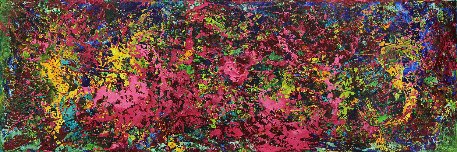 Un Jardin en la Alhambra (Rosas) II Andreas Garbe Original painting for sale