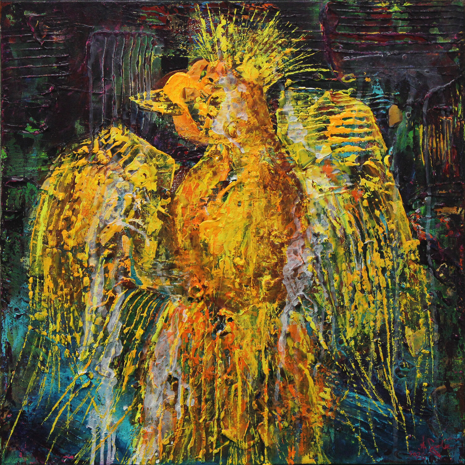 Vogelhochzeit anywhere? Andreas Garbe Original painting for sale