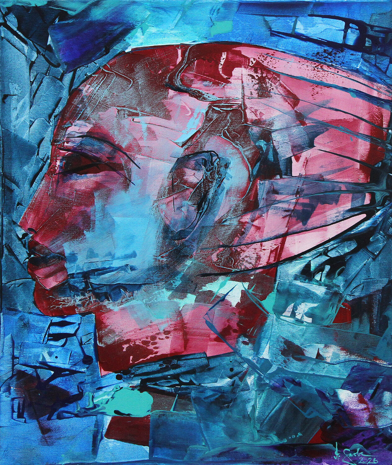 Fremde Vertrautheit Andreas Garbe Original painting for sale