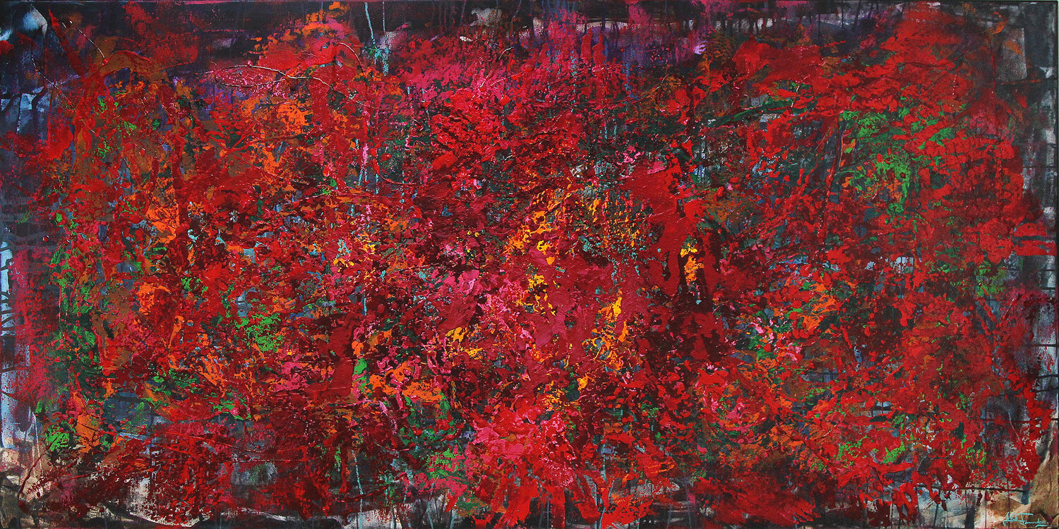 Von innen leuchtend II Andreas Garbe Original painting for sale