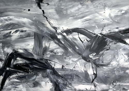 Endless journey I by Maria Bevilacqua-Fischer, Painting for Sale on Select