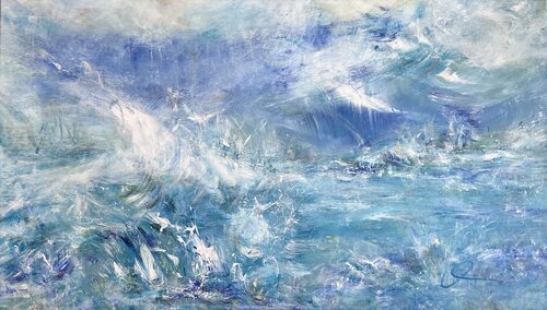 Tra cielo e mare  / Between sky and sea by Maria Bevilacqua-Fischer, Painting for Sale on Select