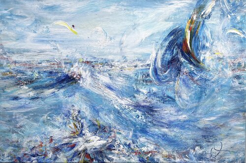 Summer vibe I by Maria Bevilacqua-Fischer, Painting for Sale on Select