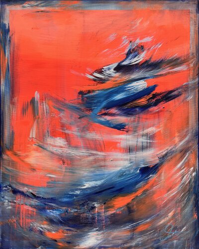 Dance of the elements II by Maria Bevilacqua-Fischer, Painting for Sale on Select