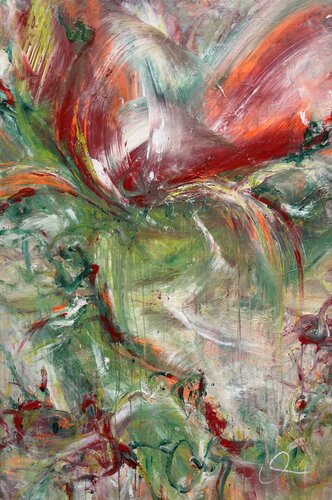 Bloom where you are planted  no. II by Maria Bevilacqua-Fischer, Painting for Sale on Select