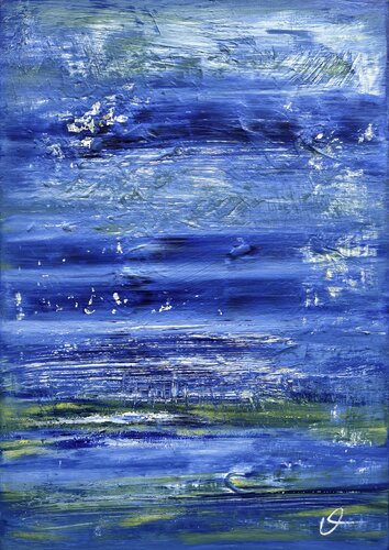 Kind of blue by Maria Bevilacqua-Fischer, Painting for Sale on Select