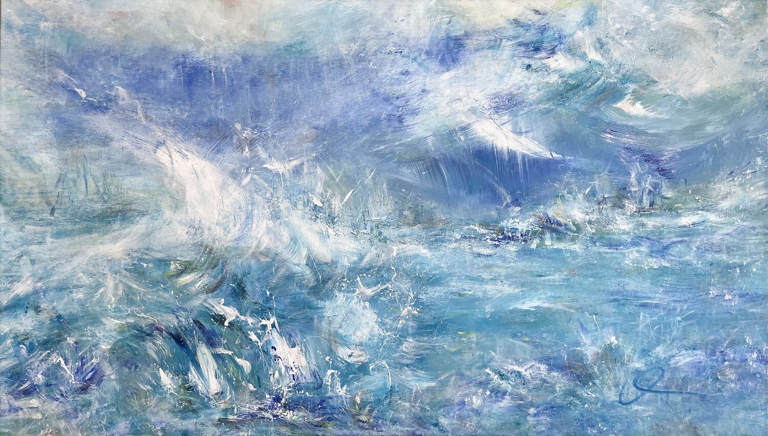 Tra cielo e mare  / Between sky and sea Maria Bevilacqua-Fischer Original painting for sale