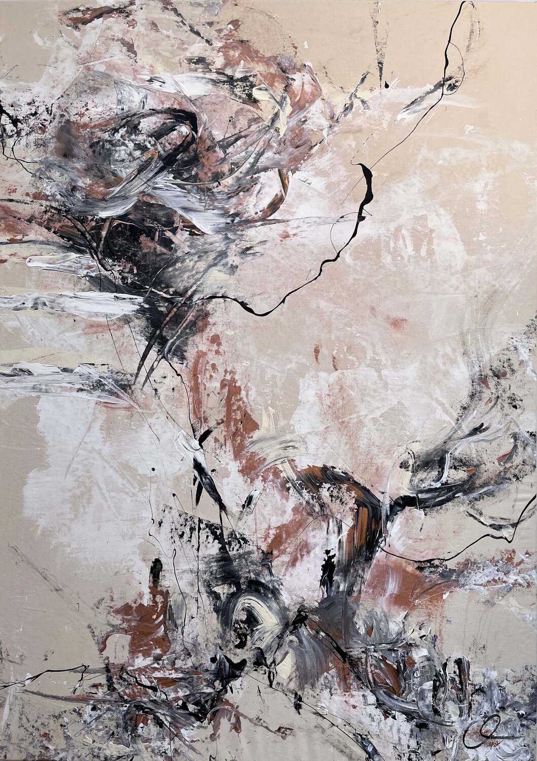 Tutto è connesso X  /  All is connected no. 10 Maria Bevilacqua-Fischer Original painting for sale