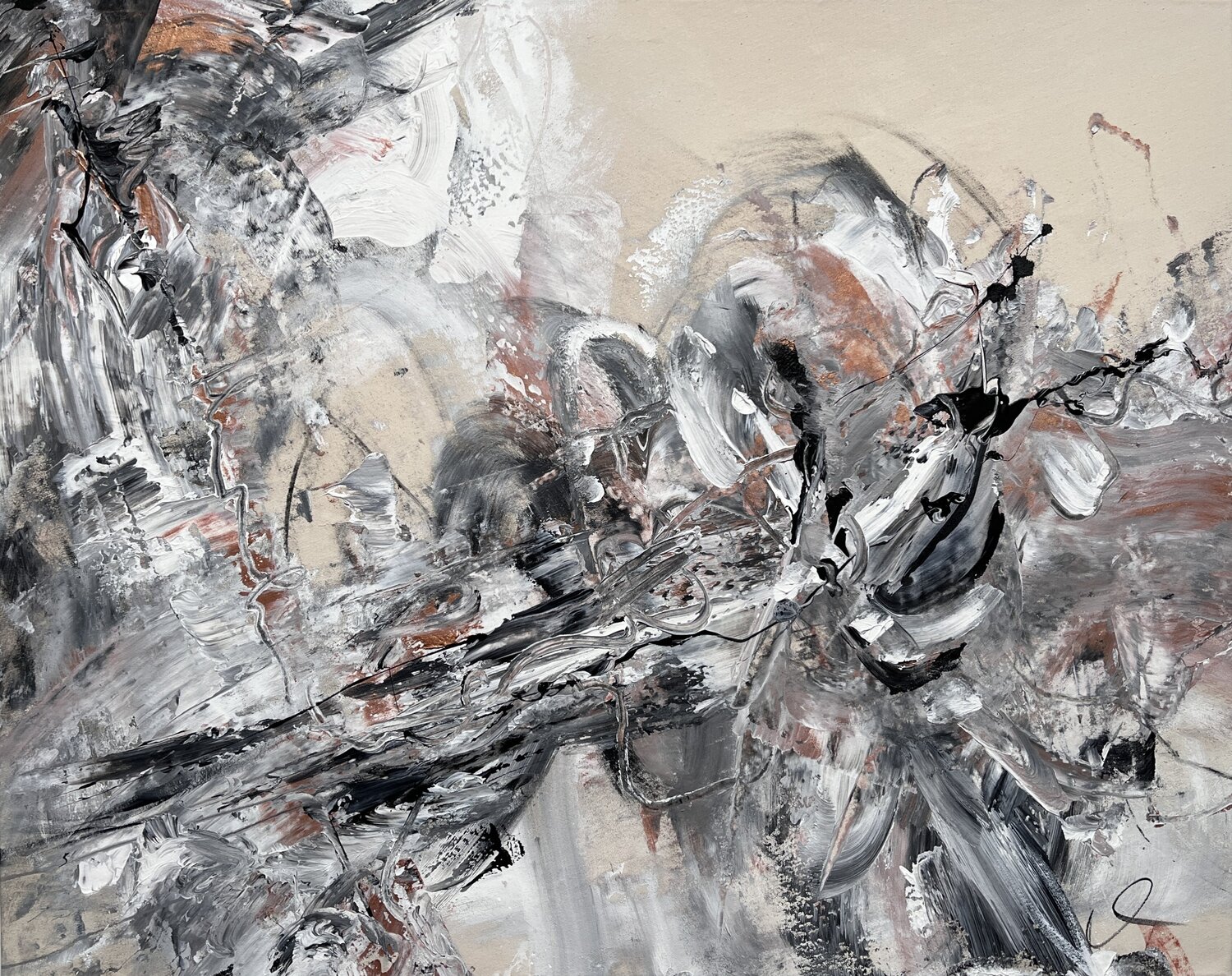 Journey into the unknown I Maria Bevilacqua-Fischer Original painting for sale