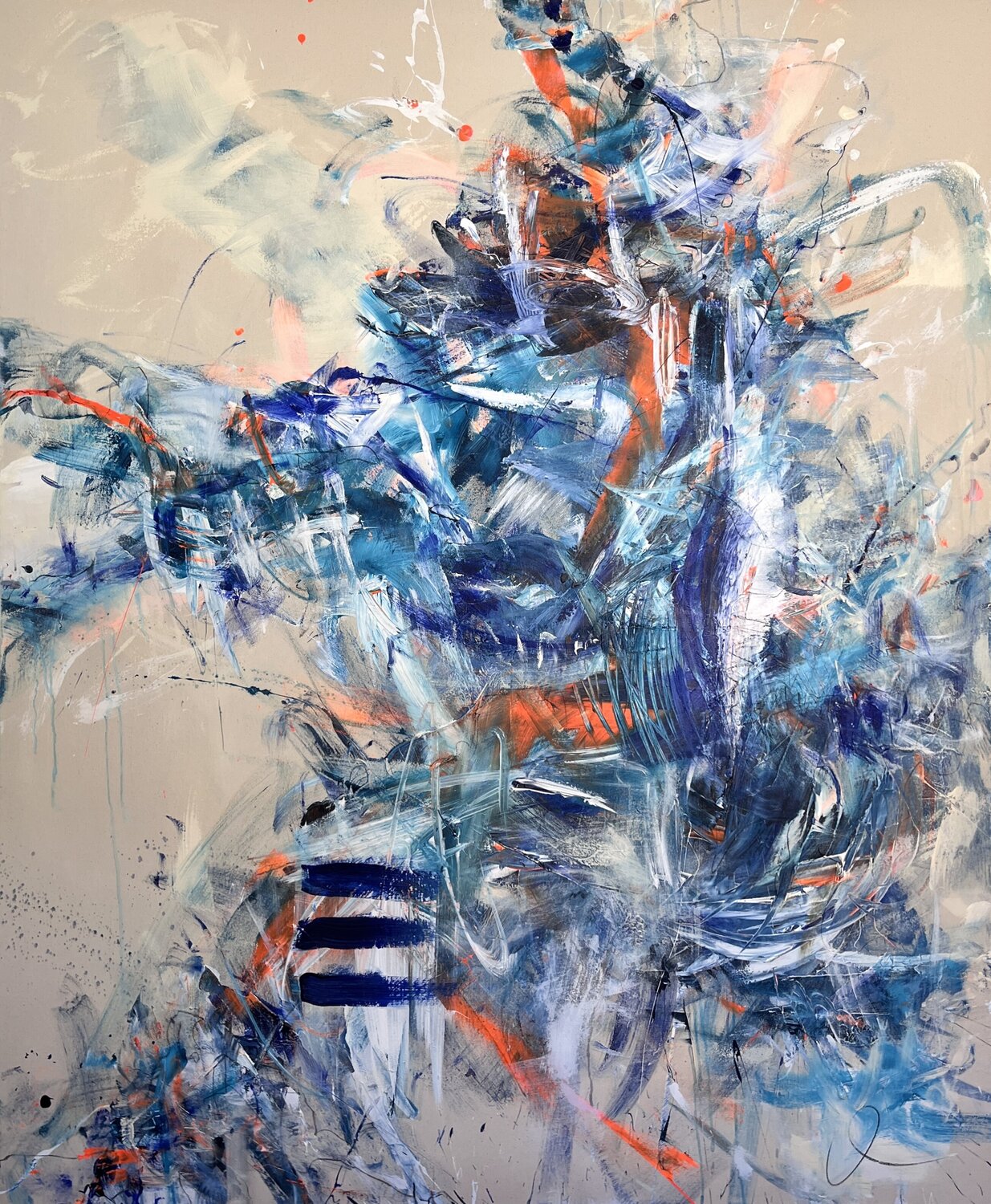 In the flow of becoming Maria Bevilacqua-Fischer Original painting for sale