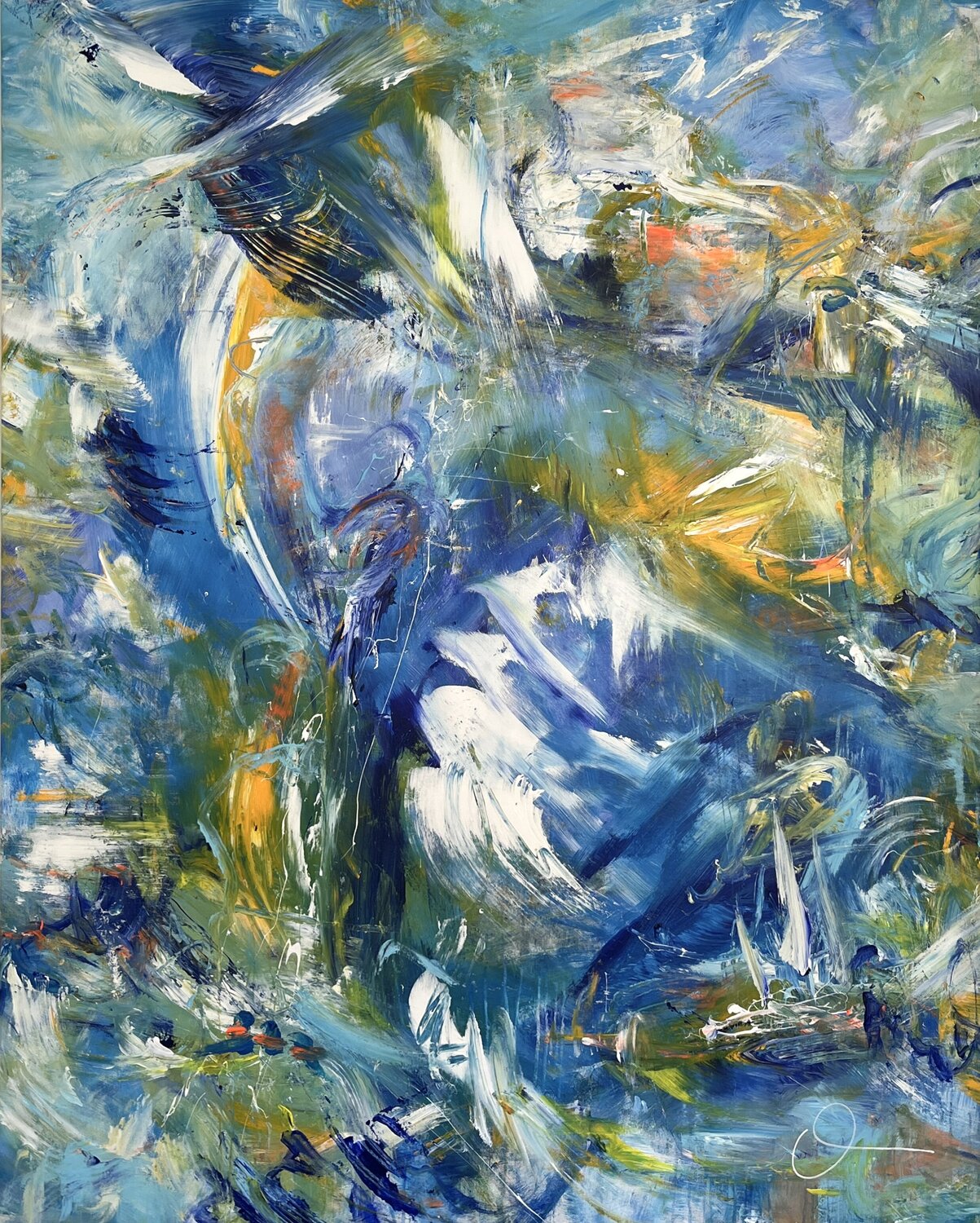 Fresh impetus I Maria Bevilacqua-Fischer Original painting for sale