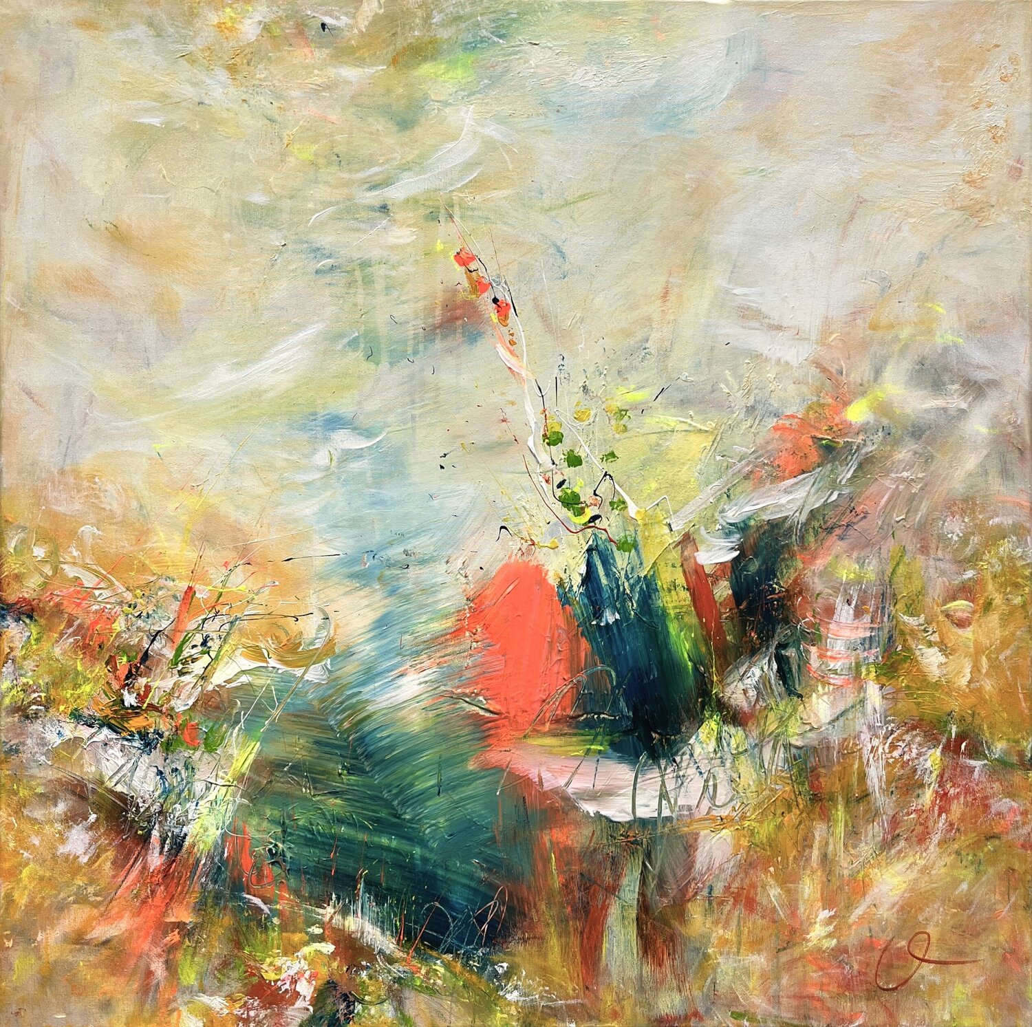 Joyful emotions II Maria Bevilacqua-Fischer Original painting for sale