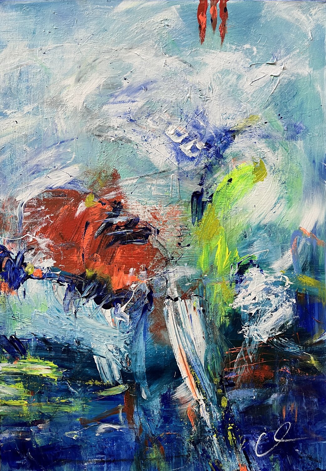 Senza limiti II  /  No limits no. 2 Maria Bevilacqua-Fischer Original painting for sale