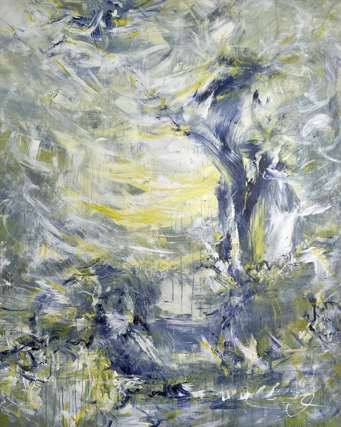 Ethereal light II Maria Bevilacqua-Fischer Original painting for sale