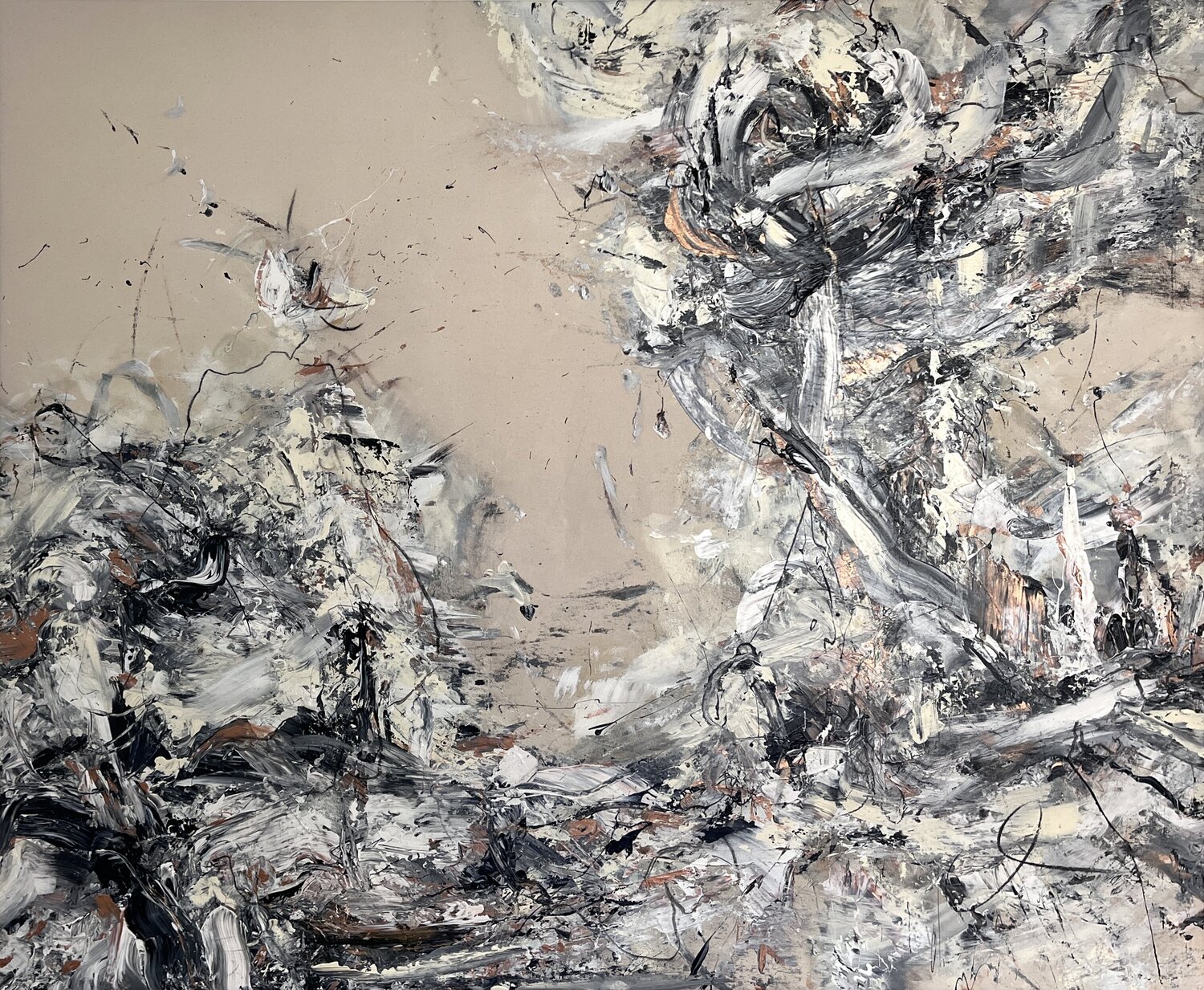 Journey into the unknown II Maria Bevilacqua-Fischer Original painting for sale