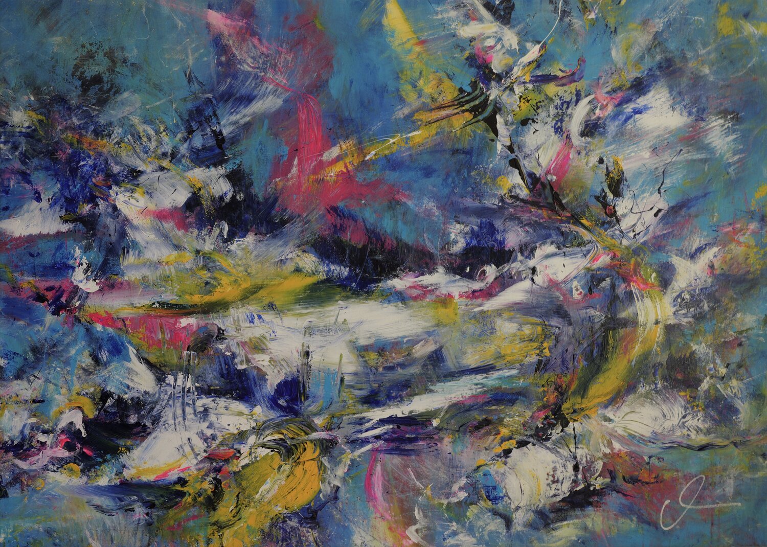 Echoes of freedom I Maria Bevilacqua-Fischer Original painting for sale