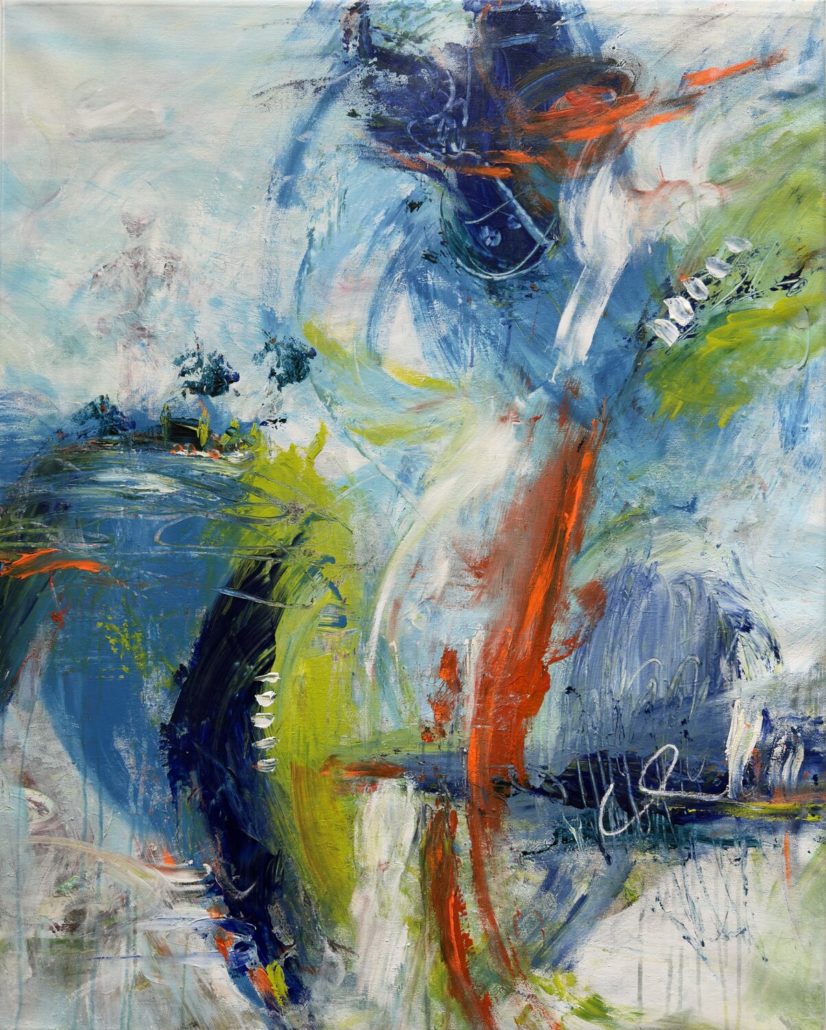 Echoes of freedom II Maria Bevilacqua-Fischer Original painting for sale
