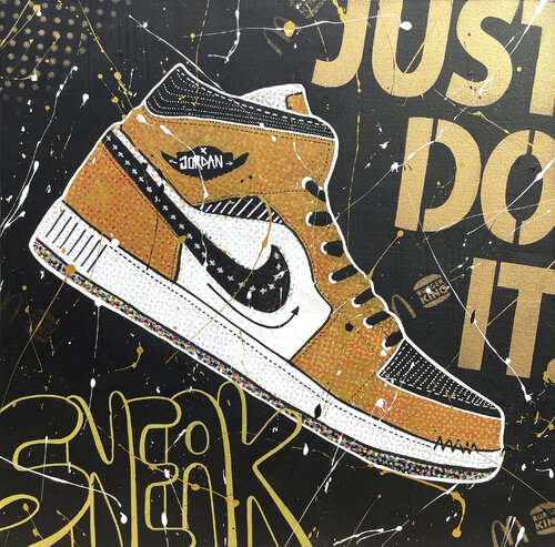 SNEAKER - GOLD by SeCam, Painting for Sale on Select