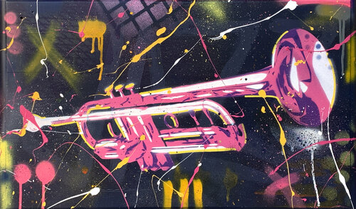 PINK TRUMPET by SeCam, Painting for Sale on Select