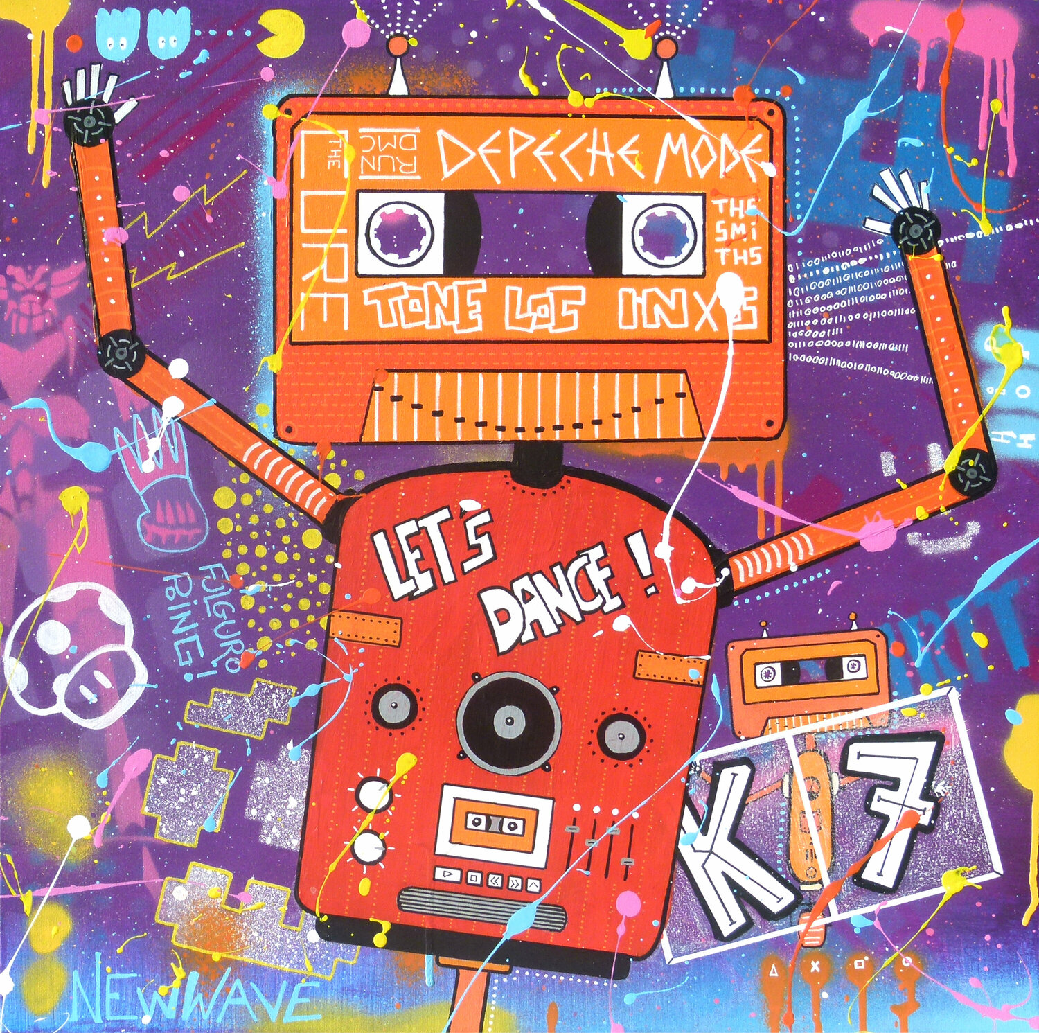 LET'S DANCE SeCam Original painting for sale