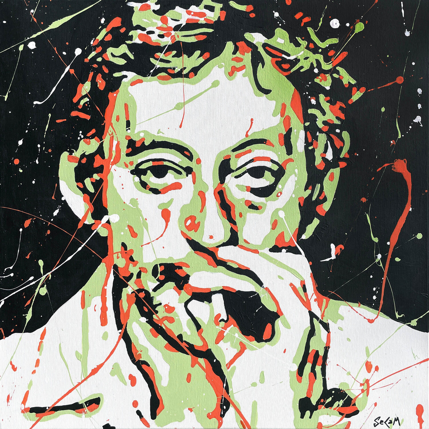 GAINSBOURG SeCam Original painting for sale