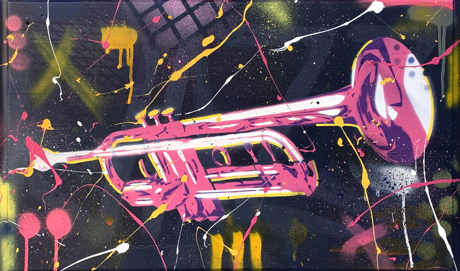 PINK TRUMPET SeCam Original painting for sale