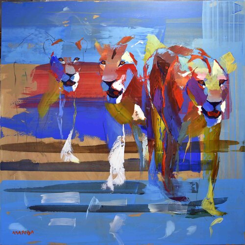 Midday Hunt von Makiwa Mutomba, Malerei kaufen auf Select