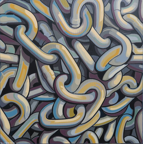 CHAINS 01 /2023 by Manuel Di Chiara, Painting for Sale on Select