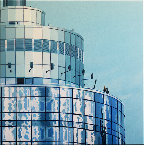 COLUMBUS HAUS / Hafen-City Hamburg by Manuel Di Chiara, Painting for Sale on Select