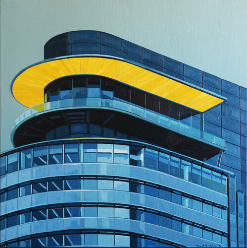 WORLD PORT CENTER /ROTTERDAM by Manuel Di Chiara, Painting for Sale on Select