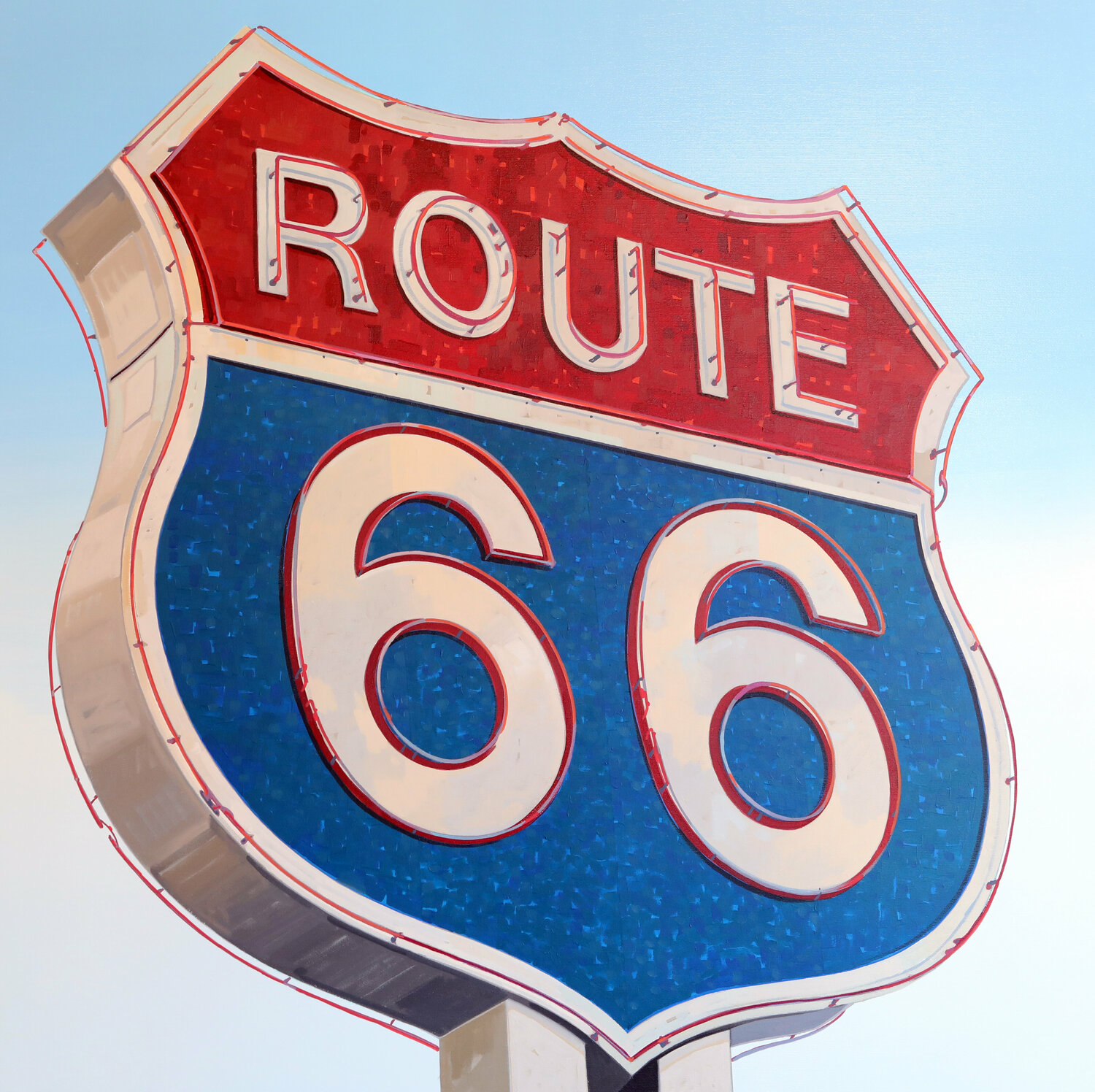 ROUTE 66 Manuel Di Chiara Original painting for sale