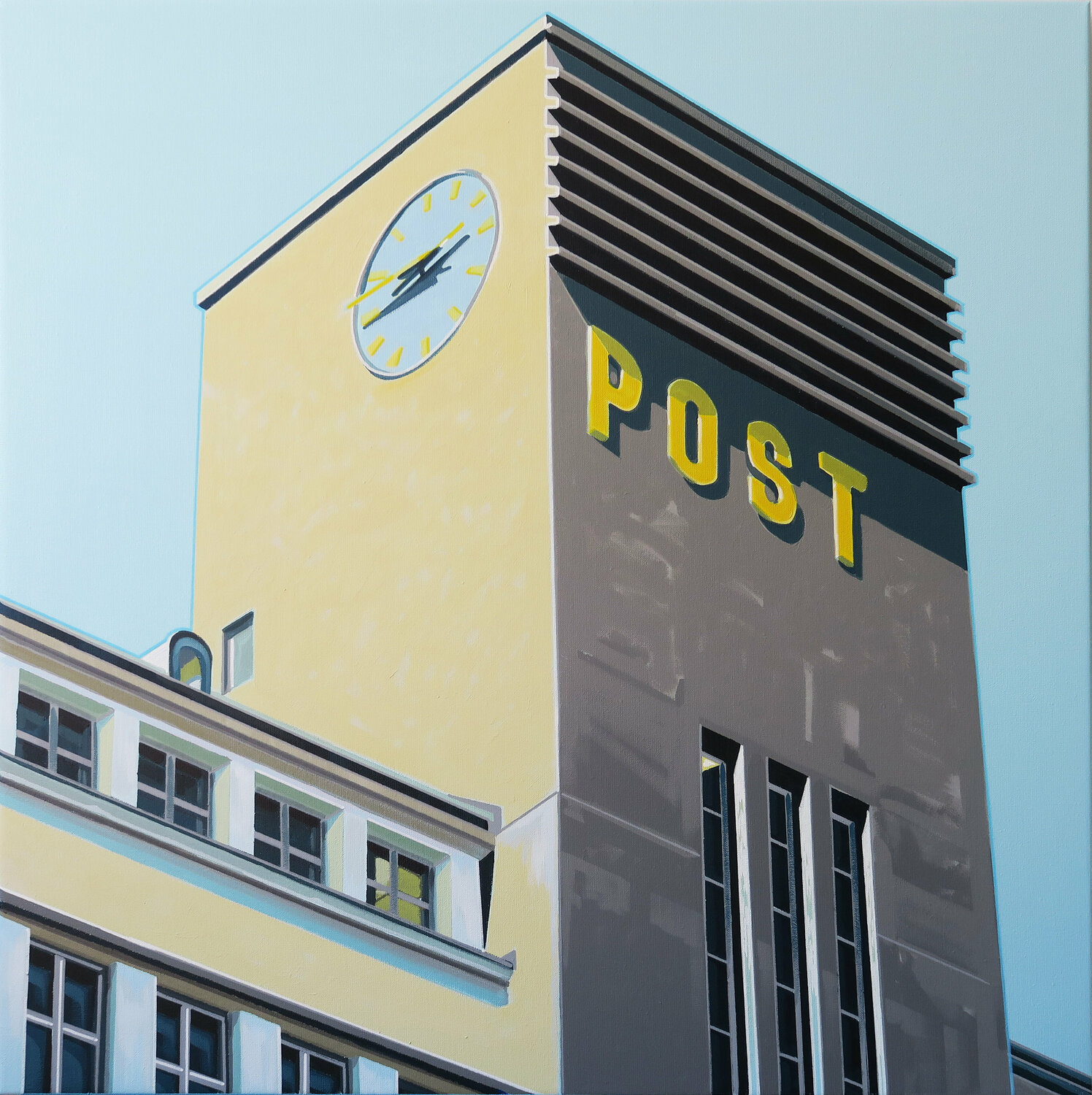 POST / ZÜRICH Manuel Di Chiara Original painting for sale