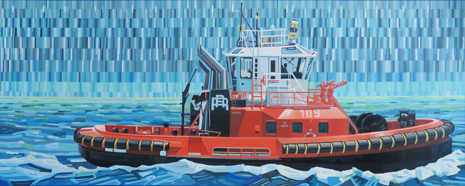 COLUMBIA / RIMORCHIATORI RIUNITI Manuel Di Chiara Original painting for sale