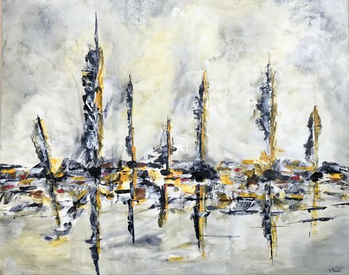 Sailingboats by Karl Blanchet, Painting for Sale on Select