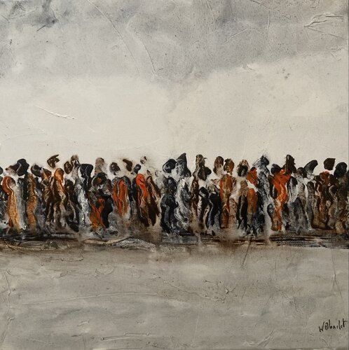 Foule by Karl Blanchet, Painting for Sale on Select