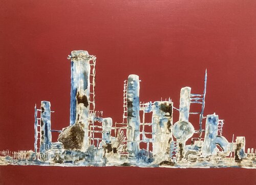 USINE by Karl Blanchet, Painting for Sale on Select