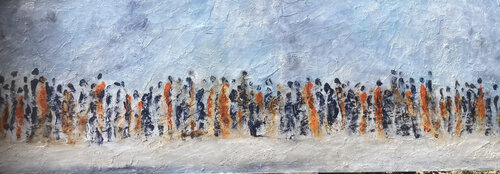 Foule by Karl Blanchet, Painting for Sale on Select