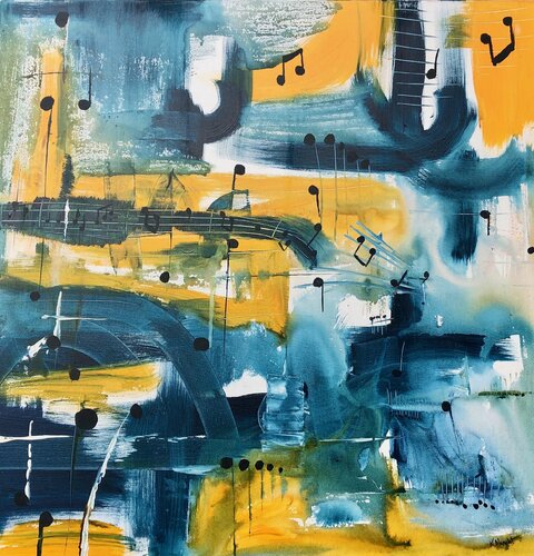 Jazz by Karl Blanchet, Painting for Sale on Select