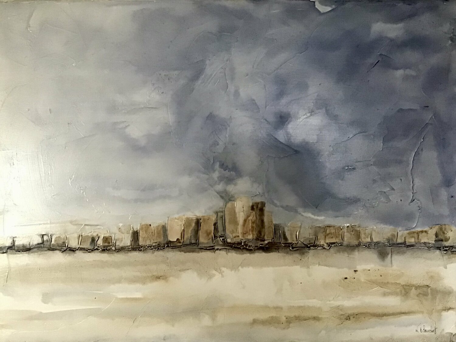 Ruines Karl Blanchet Original painting for sale