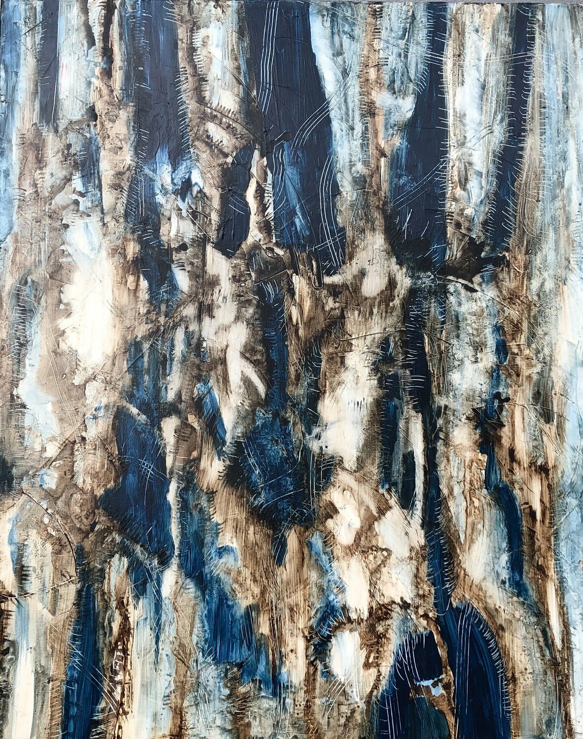Bleu Karl Blanchet Original painting for sale