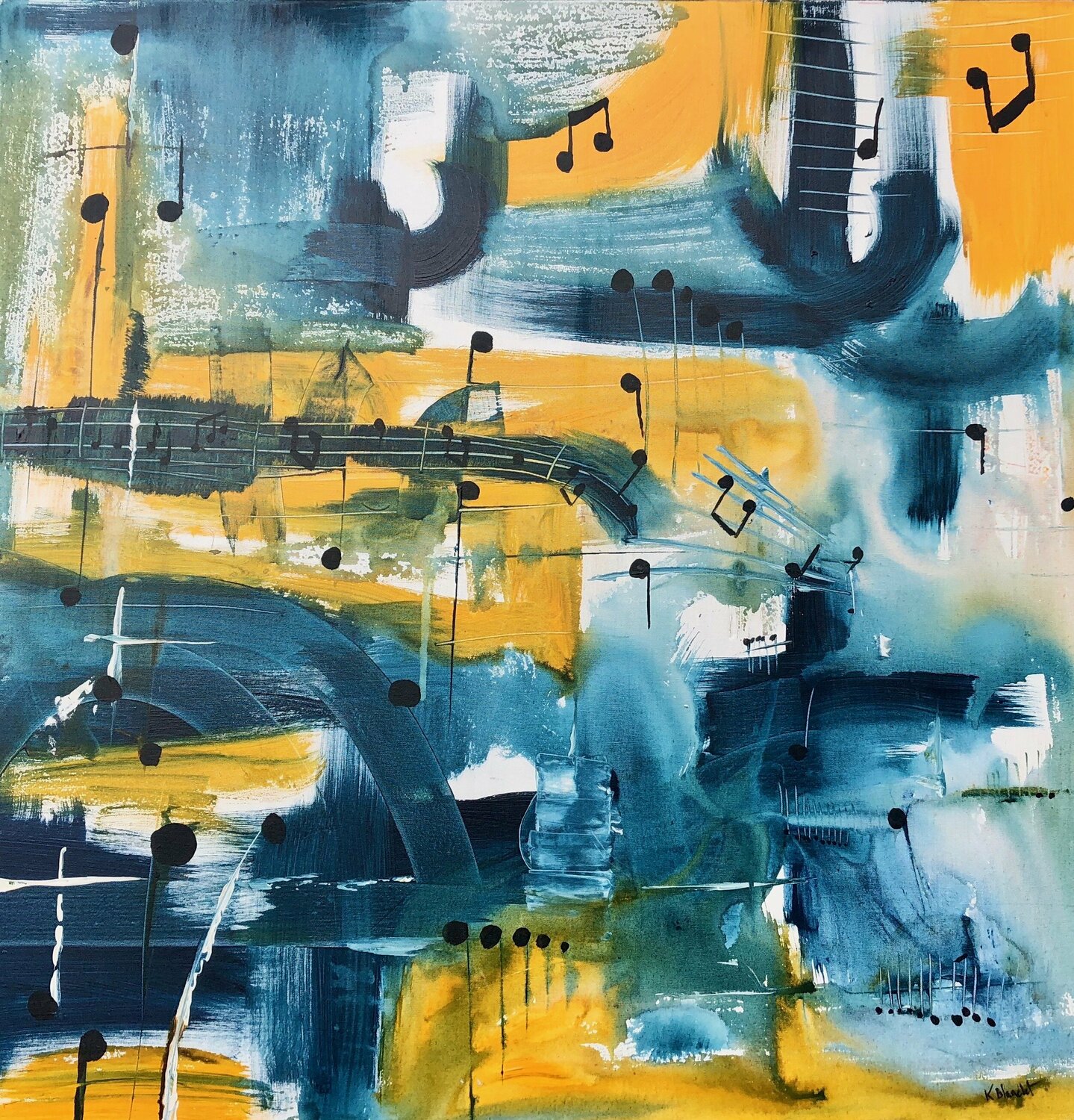 Jazz Karl Blanchet Original painting for sale