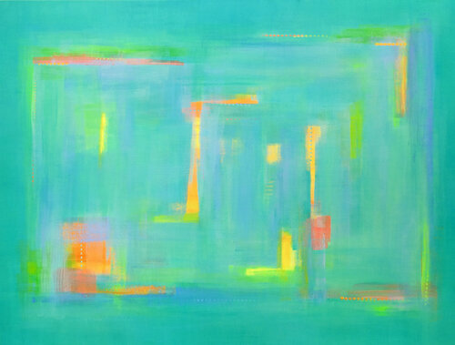 Agua Azul II by Katherine Evans, Painting for Sale on Select