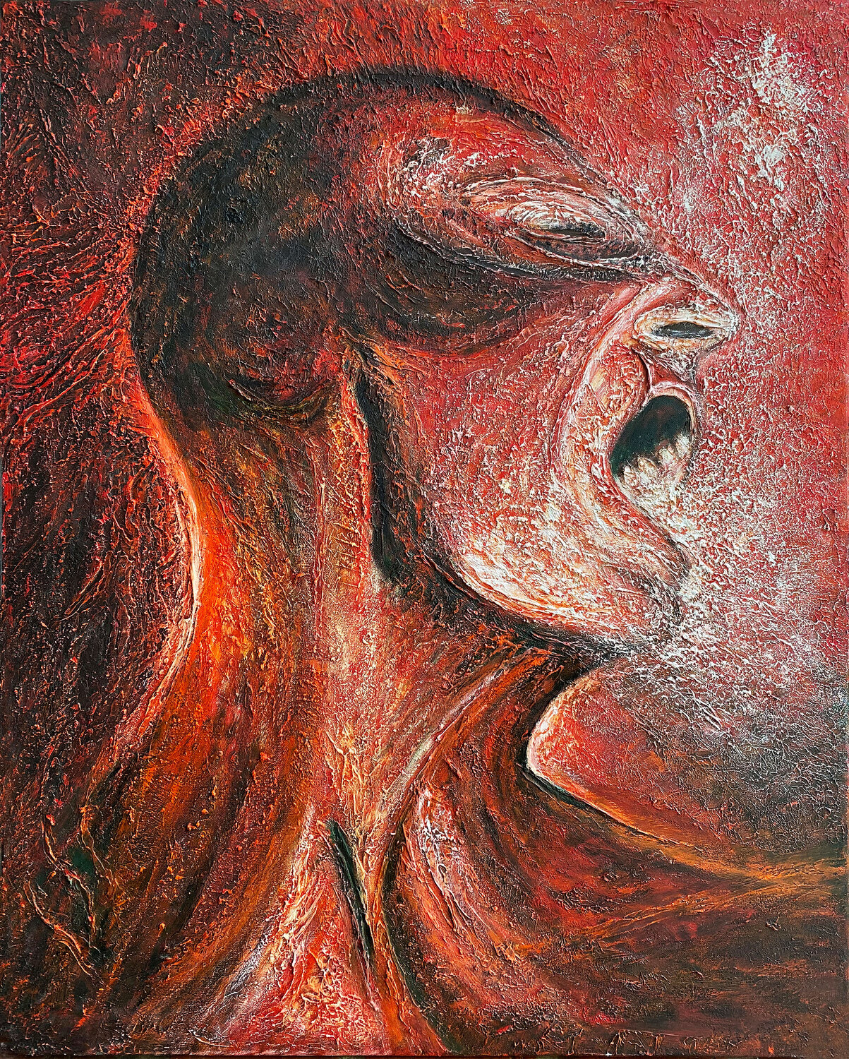 Le cri Natacha Gillot Original painting for sale