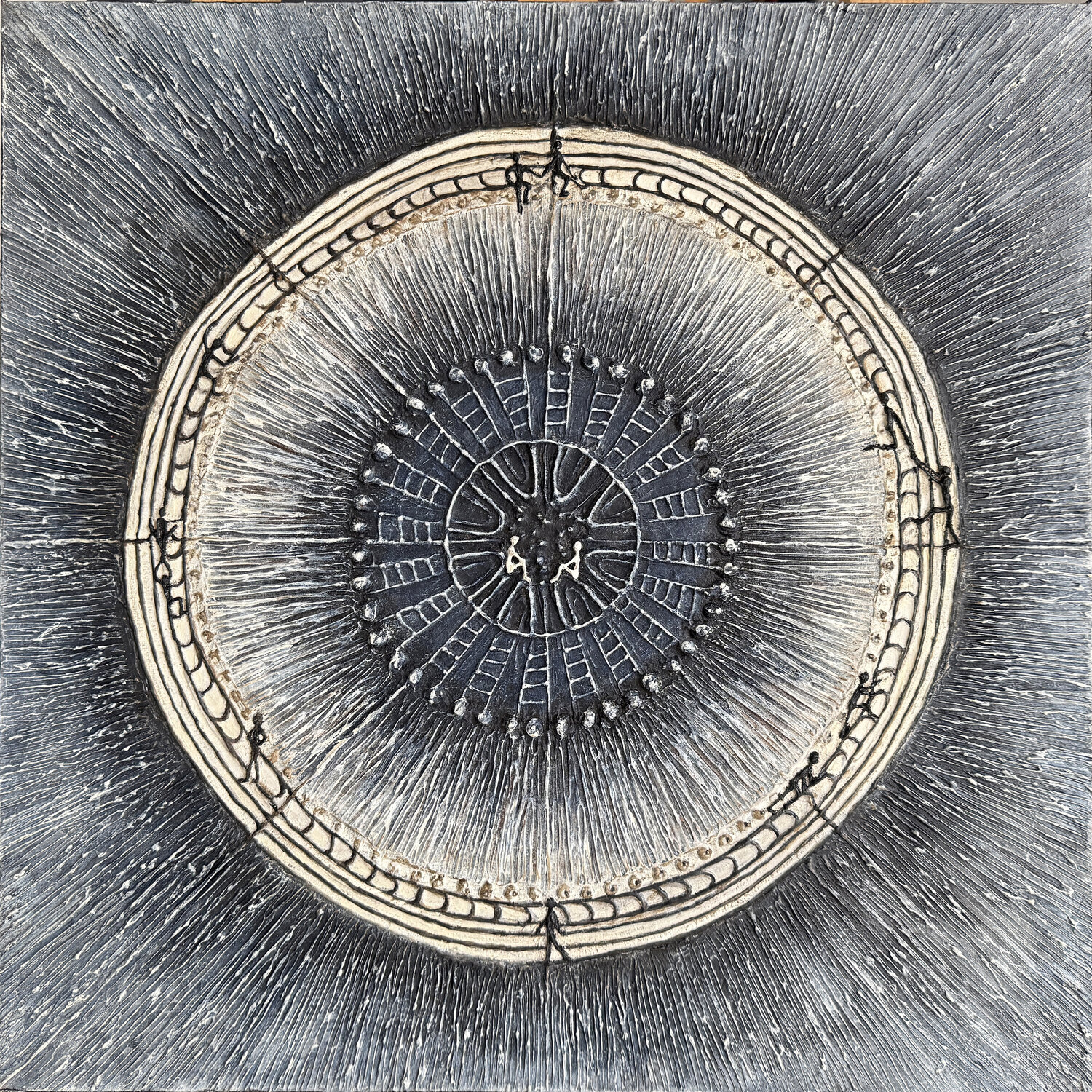 Les Gardiens du Centre Natacha Gillot Original painting for sale